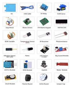 Starter Kit base elettronica per Raspberry Pi include PCB Breadboard Jumper fili Buzzer Mega2560 R3-for principianti - Product Image 4