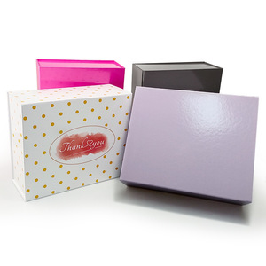 定制产品包装七彩盒包装普通纸盒黑色纸板盒 - Product Image 5