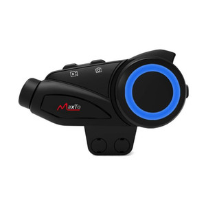 Maxto-sistema de intercomunicación M3 para motocicleta, grabadora de vídeo con BT, WIFI, emparejamiento Universal para casco completo/de media cara, DVR - Product Image 1