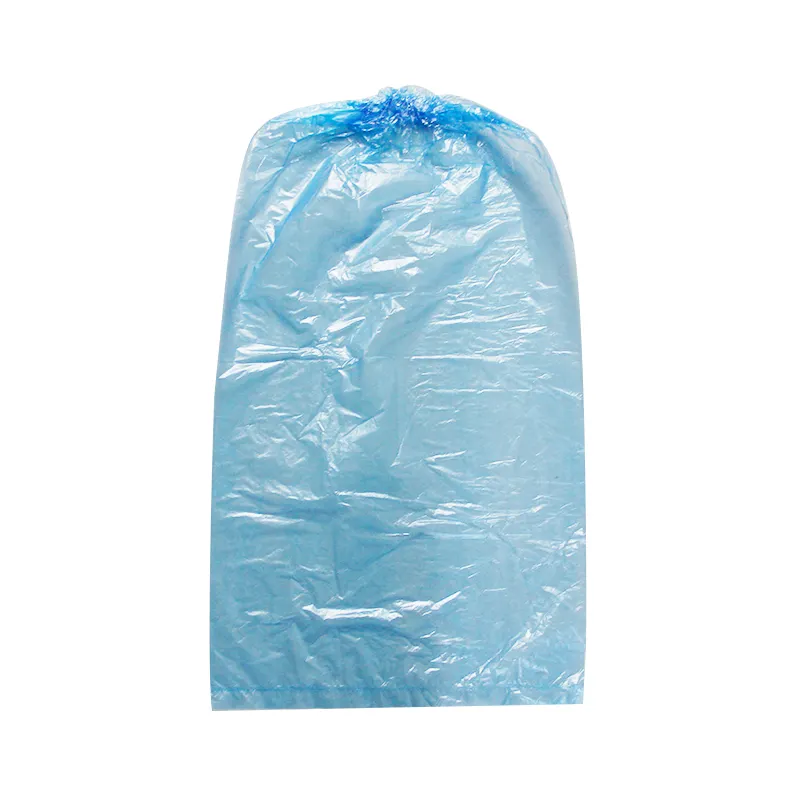 Saco de plástico transparente pe de alta qualidade com faixa elástica, capa descartável