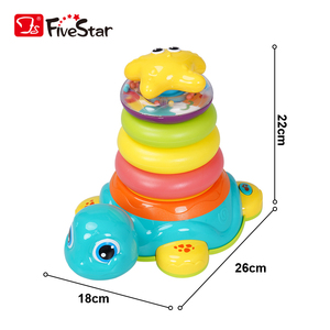 FiveStar Anime bebek tarama eğitim 3 in 1 çıngırak istifleme blok seti eğitici yürümeye başlayan öğrenme için çocuk oyuncakları yürüyüş - Product Image 6