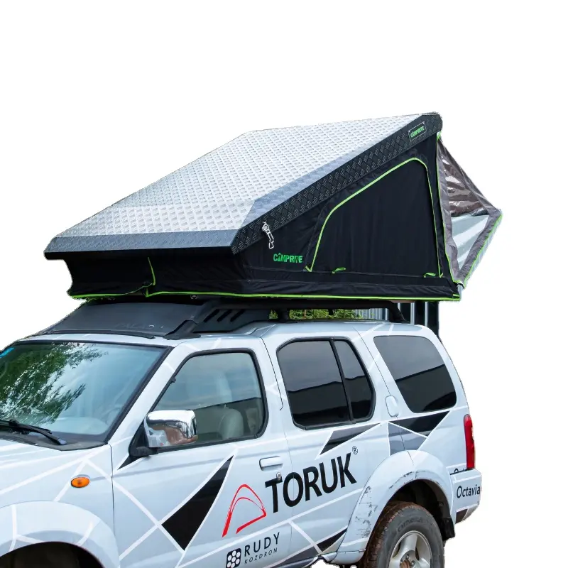 Dachzelt 1-2 Personen Klappbares Aluminium Dachzelt Leinwand Luxus Camping Truck oder Leinwand Großhandel