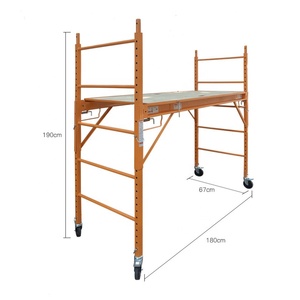 Andamio móvil de 6 pies Banco DE TRABAJO multiusos Yeso Estilo panadero Andamio Plataforma Rodante H Marco Andamio - Product Image 1