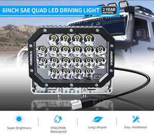 Aurora ไฟ LED ส่องสว่างสูงสำหรับงานเหมืองในฟาร์มขนาด6นิ้ว60วัตต์4WD ออฟโรด - Product Image 2