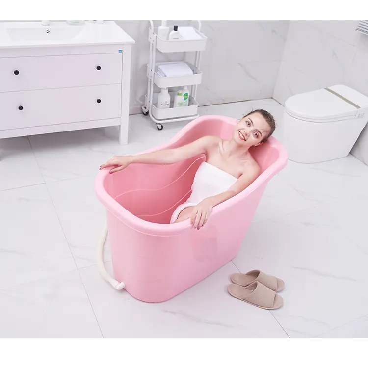 Bañera de plástico de Color personalizada para adultos, tina de baño portátil, grande, barata, venta al por mayor