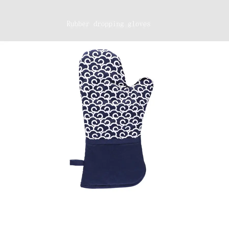Nuovi guanti in silicone cotone colla a goccia guanti artigianali Xiangyun modello pentola tappetino morsetto a mano guanti da forno a microonde