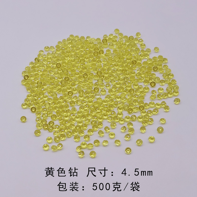 Diamante amarillo de 4,5 mm.