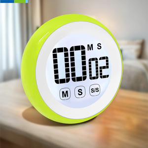 99M59S Digital-Touchscreen-Timer umweltfreundlich Kunststoff Zählen auf und ab kreisförmiges Design für Küche und Restaurant - Product Image 2