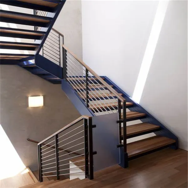 Prime escalier préfabriqué intérieur escalier droit main courante droit acier inoxydable escalier personnalisé