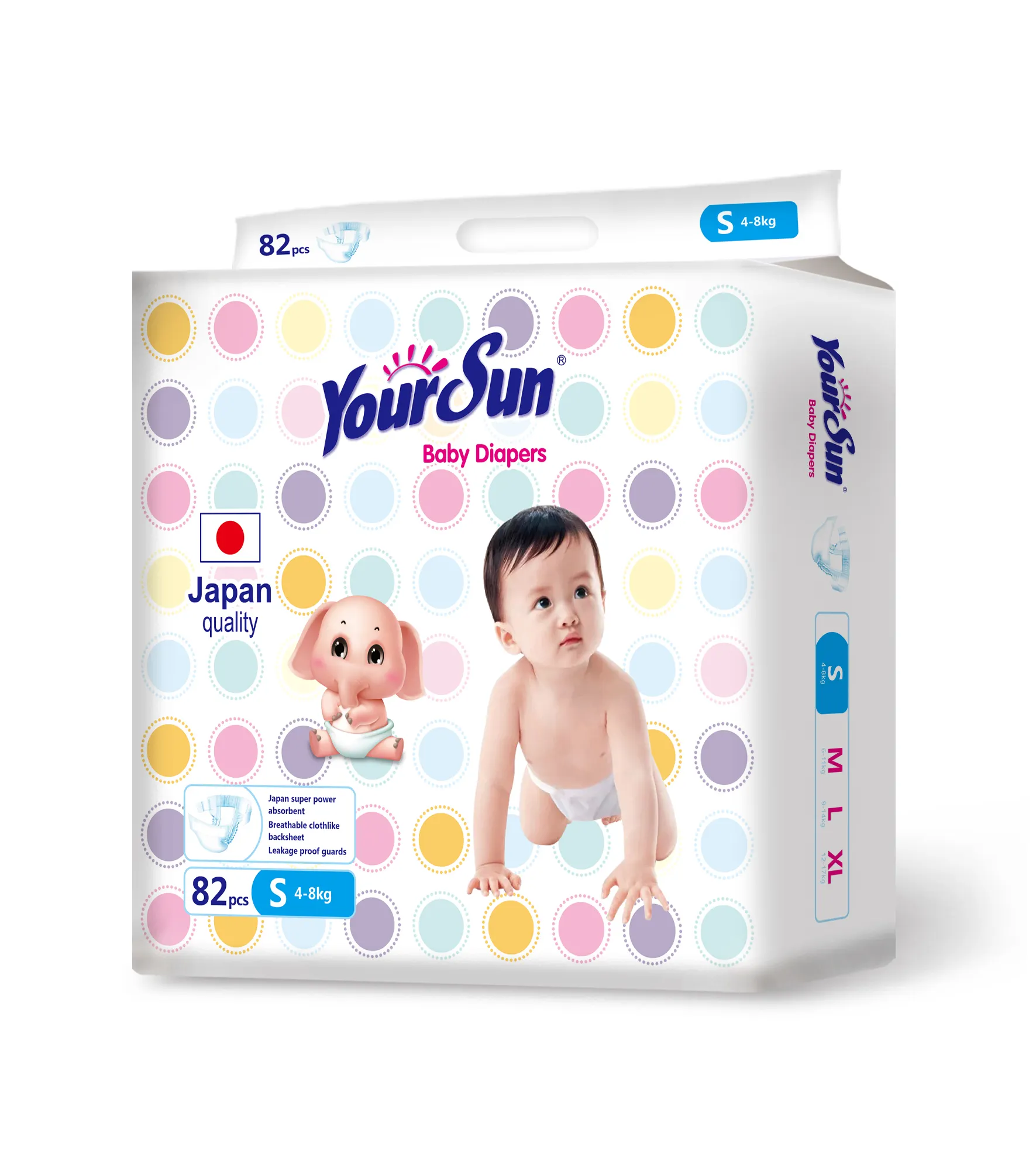 Disposable Japan diapers YOKOSUN GOO MERRIE Pampering baby diapers