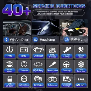 2024 Autel MaxiIM IM608S II escáner herramienta de diagnóstico de coche escáner automotriz codificación ECU programación de llave IMMO mejorada de IM608 PRO - Product Image 4