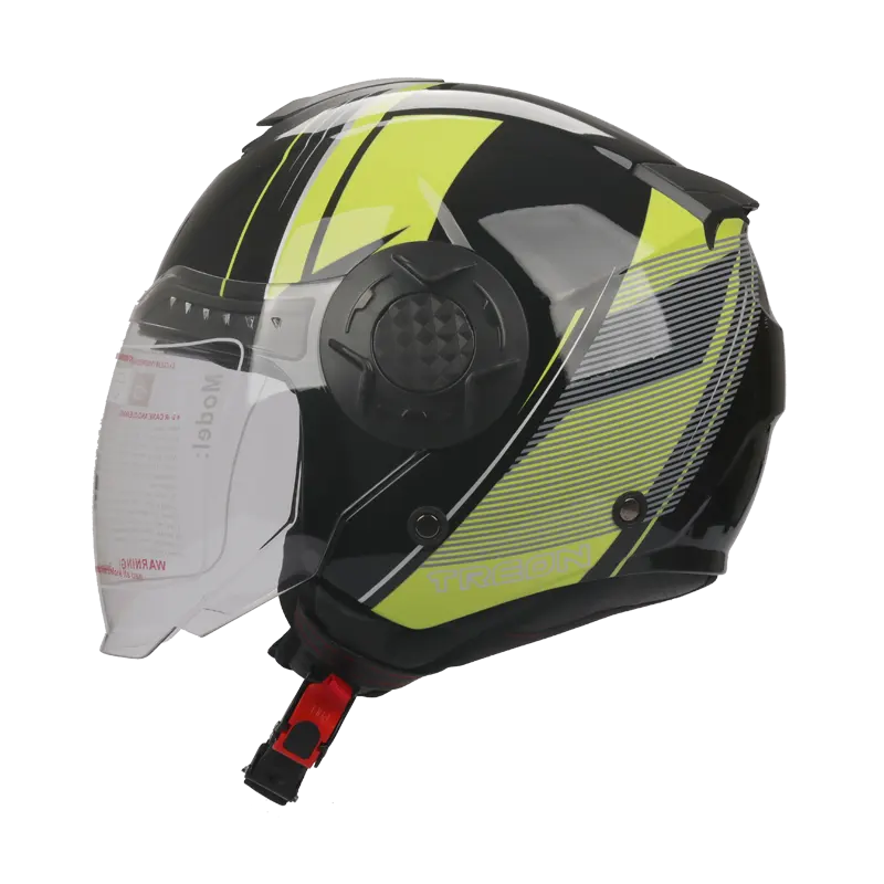 Шлемы Yoai 3/4 с открытым лицом, мотоциклетный электрический скутер, зимние мужские реактивные шлемы с двойным объективом