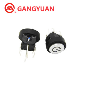 10mm LED-Schalter spst Leiterplatte halterung Druckknopf schalter Gummistiefel-Druckknopf schalter - Product Image 2