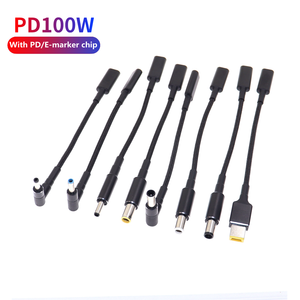 100W <strong>USB</strong> 3.1 Type C Female to DC 7.9*5.0 4.0*1.35 5.5*2.5 4.8*1.7mm Male PD Power Charger Adapter Connector Cable for lenovo - Product Image 2