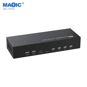 4k 60hz自动DP Kvm开关双显示器Kvm DP扩展显示Kvm开关4进2出笔记本电脑 - Product Image 2
