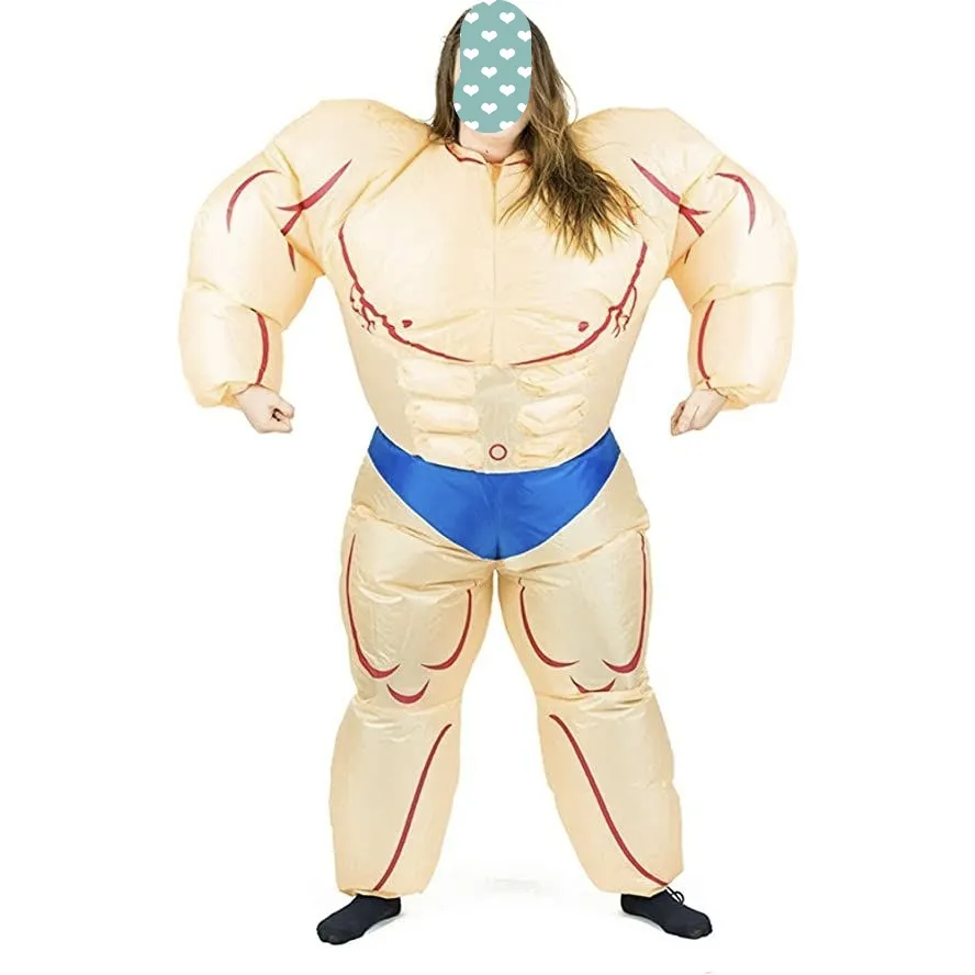 Botargas disfraz inflable musculoso hombre mujer Cosplay mascota traje inflable volar disfraces para la venta adultos niños