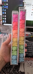 Bút Đánh Dấu Thạch Màu Cầu Vồng Kỳ Diệu OEM Sang Trọng Thiết Kế Mới 2023 Bút Đánh Dấu Vĩnh Cửu Bằng Nhựa Hình Trái Tim Có Thể Xếp Chồng Lên Nhau - Product Image 5