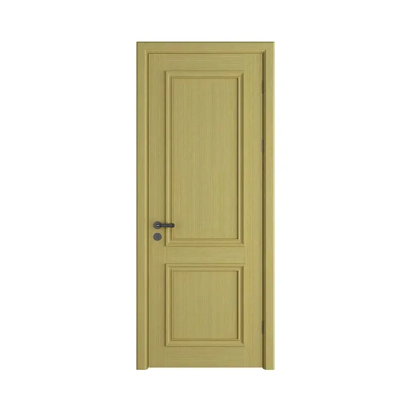 Moderno 2 portas de painel desenhos de madeira madeira de plywood porta sólida design interno da porta