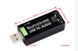 USB Sound Card, Driver-Free, for <strong>Raspberry</strong> <strong>Pi</strong> / Jetson Nano - Product Image 2