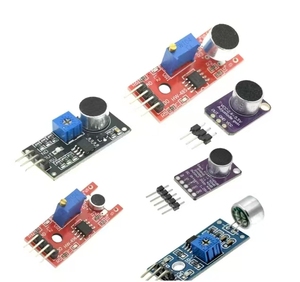 KY-037オーディオセンサーモジュールMAX4466 MAX9814スイッチ検出ホイッスルスイッチマイクアンプサウンドコントロール付きArduino用 - Product Image 1