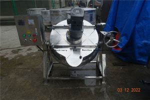 200L Long-Lasting Jam Maker Meat Cooking Pot Jacketed Kettle for <strong>Apples</strong> Industrial Automatic Tilt Blender Cooking Pot Factory - Product Image 6