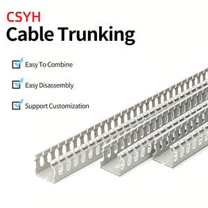 PVC <strong>Trunking</strong> Wiring Trough Open Plastic Flame Retardant <strong>Trunking</strong> Electrical Box Wiring Industrial <strong>Trunking</strong> - Product Image 3