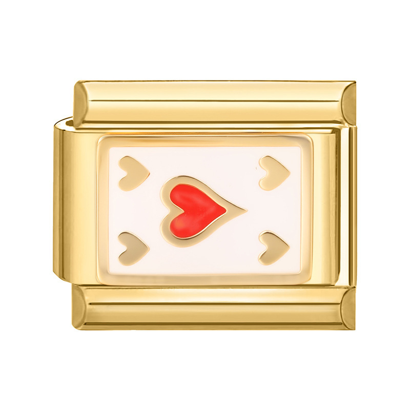 Gold background-heart-shaped bagua 2