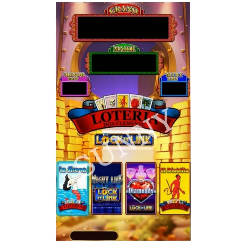 Het games Lock it link Loteria 4in1 El Diablito La Sirena vertical gaming board/Ultimate Fire link board Firelink board Het game