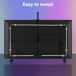 แถบไฟแบล็คไลท์ LED สร้างบรรยากาศอัจฉริยะพร้อมกล้อง: ไฟซิงค์เพลงอัตโนมัติและเอฟเฟกต์แบบไดนามิกที่สมจริงสำหรับการตั้งค่าห้องเล่นเกม - Product Image 2