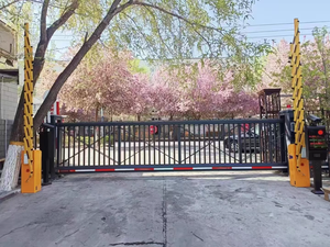 Tự động có thể thu vào Hợp kim nhôm điện đường lái xe rào cản an ninh có thể gập lại cửa trượt cho nhà ở công nghiệp biệt thự - Product Image 2