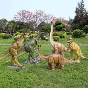 屋外の庭の装飾彫刻等身大グラスファイバー型動物タイガーライオン動物園テーマパーク樹脂像カスタマイズ