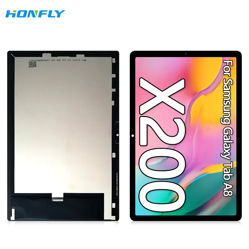 Honfly 10.5 "nuovo telefono cellulare lcd per Samsung Galaxy Tab A8 X200 lcd touch display assemblato per Samsung X205 sostituzione dello schermo