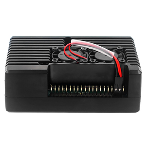 Raspberry Pi 4B Caja de aleación de aluminio Caja de metal de carcasa productiva con ventiladores de refrigeración duales para Rpi 4 Modelo B - Product Image 5