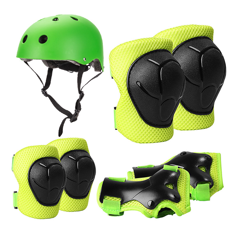 Set di sette pezzi verdi