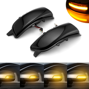 2PCSLEDダイナミックサイドインジケーターミラーターンシグナルインジケーターウィンカーランニングライトforVolvo C30 C70 S40 S60 V40 V50 V70 - Product Image 2
