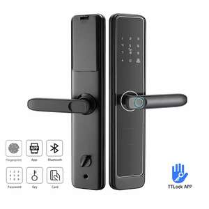 Sicurezza password elettrica fingerprint ttlock maniglia digitale telecomando serratura senza chiave serratura intelligente per porta in ottone in acciaio - Product Image 2