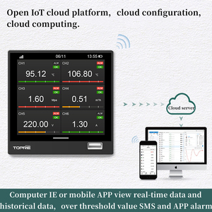 Online Temperature Analyzer K Type <strong>Analog</strong> <strong>Input</strong> Pressure Current Flow Modbus RS485 Paperless Recorder WiFi 4G <strong>GPS</strong> <strong>Data</strong> <strong>Logger</strong>