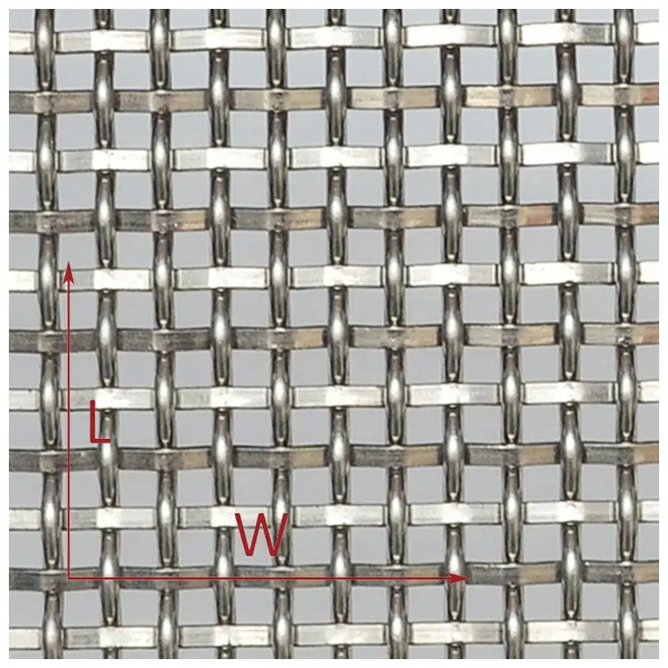 Hot Sale Factory Supply Metal Woven Wire Mesh Metallic Fabric Stainless Steel Mesh Wall Cladding Mesh Screen