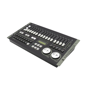 มืออาชีพสูงสุด384 DMX ควบคุมเวทีผลแสง DMX คอนโซลโปรเจคเตอร์ต้นแบบสำหรับ XLR-3นำแสงพาร์บีมดีเจไฟ