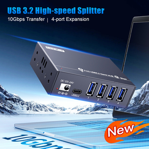 Multi-Port USB 3.2 Hub 10Gbps with Type-C <strong>Input</strong>, Supports Windows/MacOS/<strong>Linux</strong> Systems - A-4U32M1 - Product Image 2