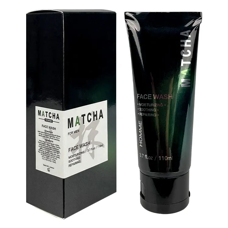 Limpiador Facial de marca privada, Limpieza Profunda, Natural, orgánico, Matcha, OEM