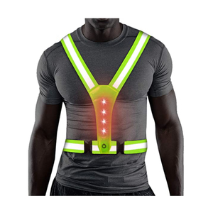 <strong>LED</strong> High Visibility <strong>Reflective</strong> Running Gear Rechargeable Light up Running Vest Belt for Walking Running Cycling - Product Image 3