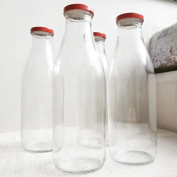 Quality Milk Glass Bottles 1 Litre