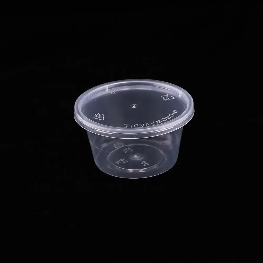 Food grade pp di stoviglie usa e getta 12 oz chiaro bicchieri di plastica con coperchi piccola tazza con coperchio