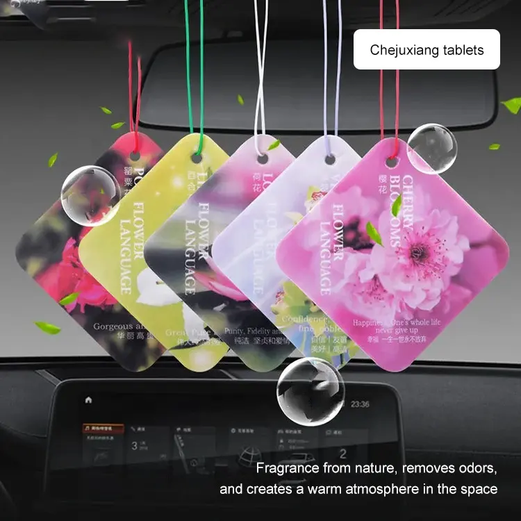 Ambientador de papel de diseño personalizado ambientador colgante de coche de gran oferta para regalos promocionales