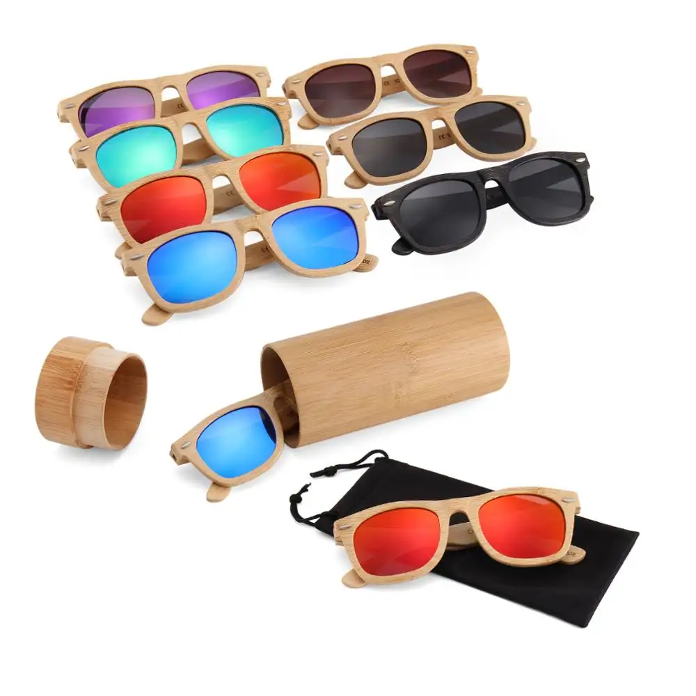 Очки ручной работы из бамбука поляризованные солнцезащитные очки ручной работы из бамбука