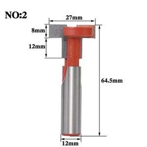 L-N245 1pcs 12mm Shank למעלה איכות T-חריץ & T-מסלול לחריצה קצת הנתב נגרות אזמל חותך סיטונאי מחיר