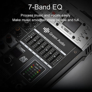 GAX-GBR6 6 Channel Mixing Console Double Seven-segment Equalizer with Monitor 48V Home <strong>Computer</strong> Live Broadcast <strong>Audio</strong> Mixer