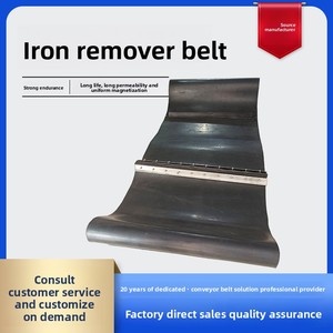 Courroie de dissolvant de fer à auto-déchargement fournie par le fabricant Courroie de grattoir électromagnétique à aimant permanent - Product Image 2