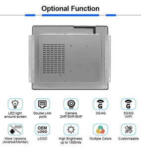 I3 I5 I7 I9オープンフレーム15インチ産業用TFT容量性LCDタッチスクリーンコンピューターモニターディスプレイ - Product Image 3